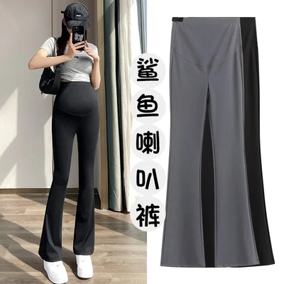 Maternity Leggings for Pregnant Women Yoga Flared High-waisted Trousers Pregnancy Clothes