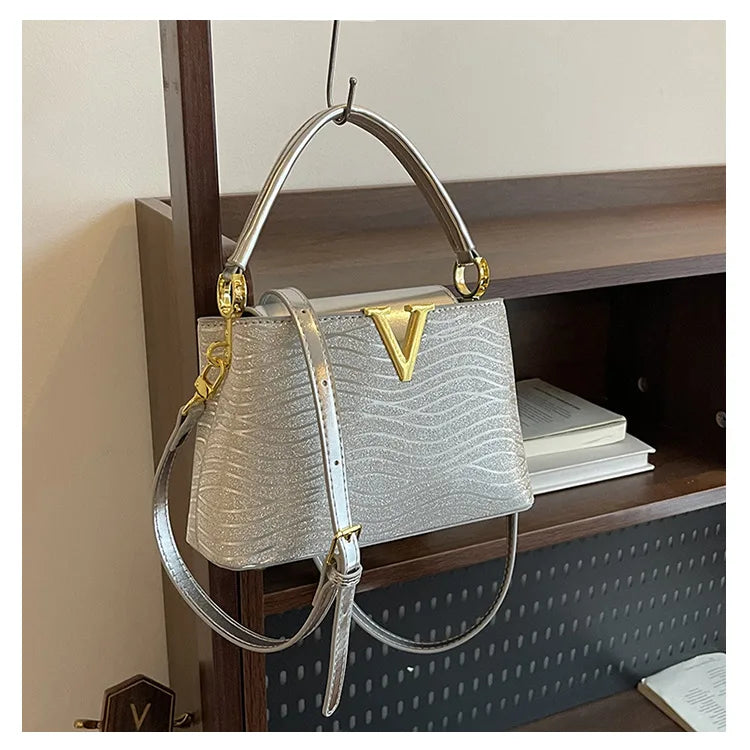 2025 New High-Sense Women's Designer Handbag - Feminine, Versatile, Large Capacity for Work & Crossbody