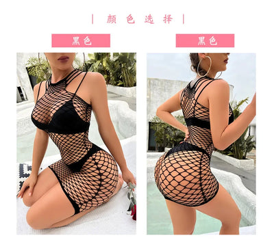 Summer Dress women summer dresses hot black mesh estidos de verano mujer sexy club beach nightdress hot robe kimino