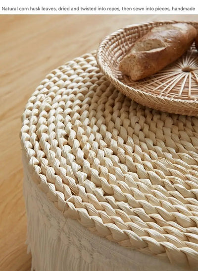 Cushion Not Collapse Home Floor Round Stool Thickened Lumbar Support Seat Cushion Straw Cushion New Arrival Bestseller Gift