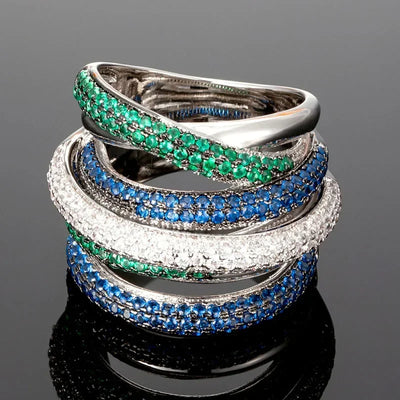 New Designer Luxury Rings for Women Gold Wedding Couple Twining Fashion Jewelry Wholesale Mens Big Size