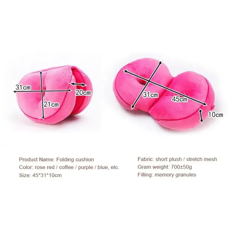 Seat Cushion Multifunctional Dual Comfort Memory Foam of Hip Lift Seat Cushion 8 Colour Beautiful Butt Latex Seat Cushion