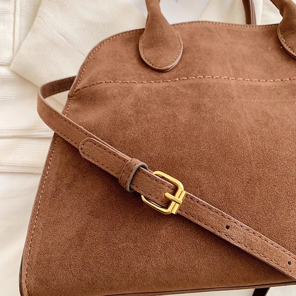 Women's handbag high-end women's luxury minimalist designer large capacity shoulder bag retro unique personality handbag-A-DH