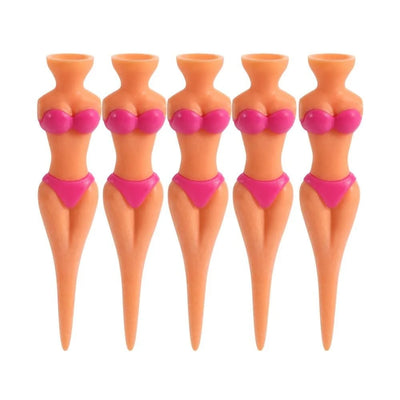 5 Pcs/Lot Women Ball Holder Lady Model Bikini Outdoor Golf Tees Golf Training Golf  Accessories Clubs Tee