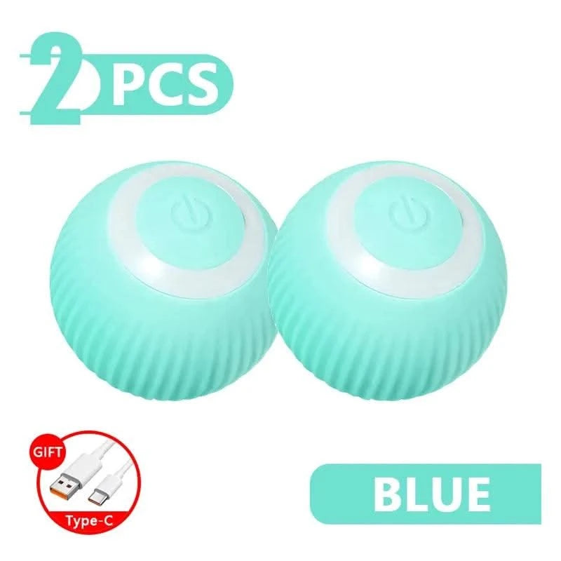 Pet Automatic Rolling Cat Toy Training Self-propelled Kitten Toy Indoor Interactive Play Electric Smart Cat Ball Toy Supplies