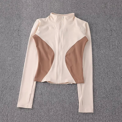 2024 long-sleeved sports sweater gym tops fitness sports jacket new women yoga jackets