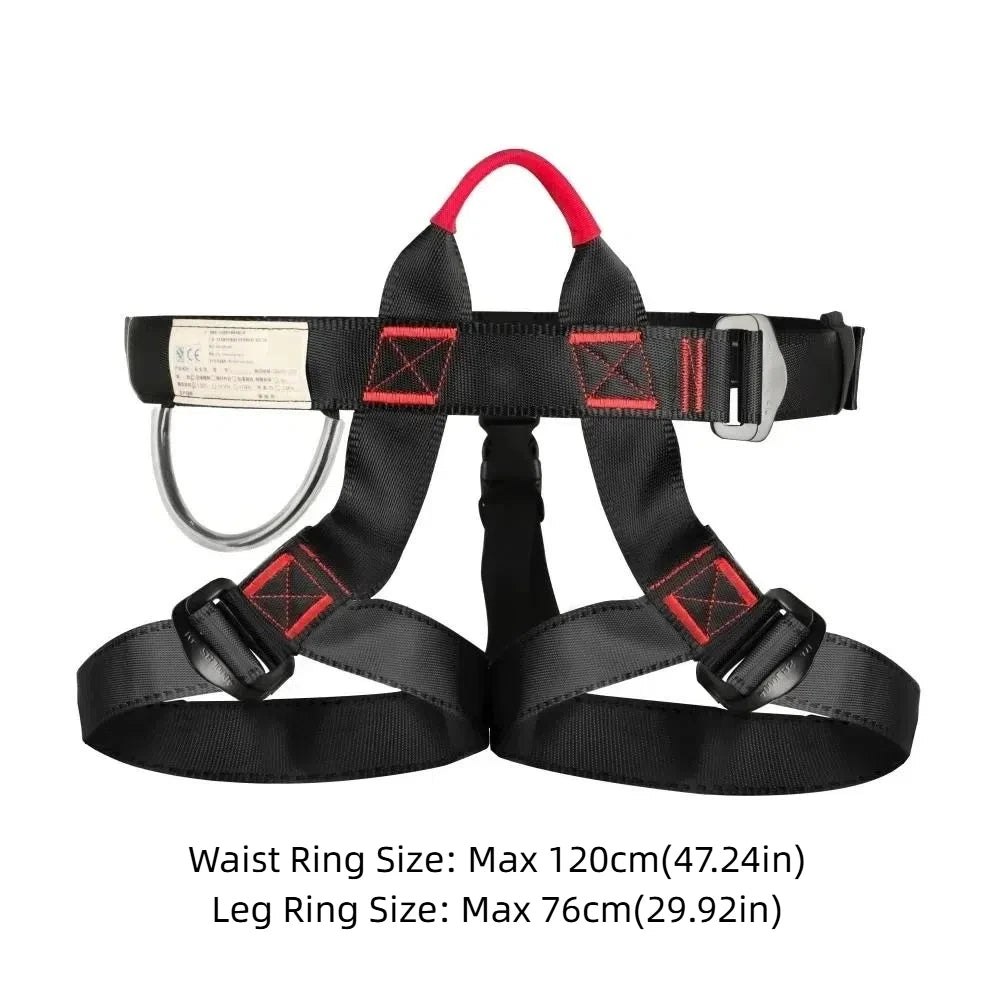Waist Support Outdoor Sports Harness Strong Safety Rock Climbing Harness Stable High Capacity Climbing Half Body Safety Belt