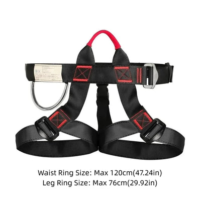 Waist Support Outdoor Sports Harness Strong Safety Rock Climbing Harness Stable High Capacity Climbing Half Body Safety Belt