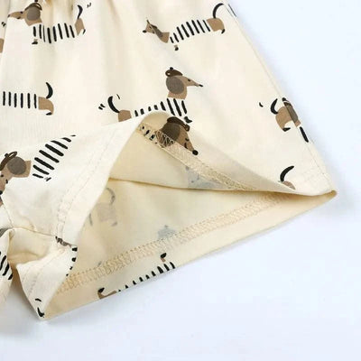 Summer Kids Clothes Boys Outfit Set Cartoon Print Cotton Short Sleeve Tops Shorts 2 Pcs Fashion Children Clothing 1-3 Years