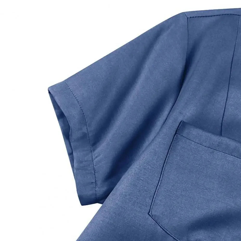Women Denim Dress Elegant Denim Dress with Ruffle Hem Patch Pockets Women's A-line High Waist Long Dress for Casual or Formal