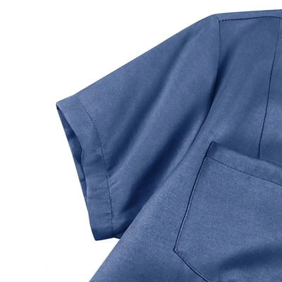 Women Denim Dress Elegant Denim Dress with Ruffle Hem Patch Pockets Women's A-line High Waist Long Dress for Casual or Formal