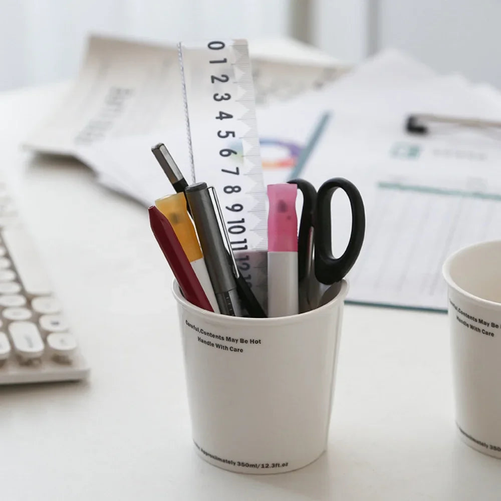 330ml/300ml Coffee Cup Ceramic Mug Simple Letter Coffee Cup Imitation Paper Design Drinking  Household Breakfast Milk Cup