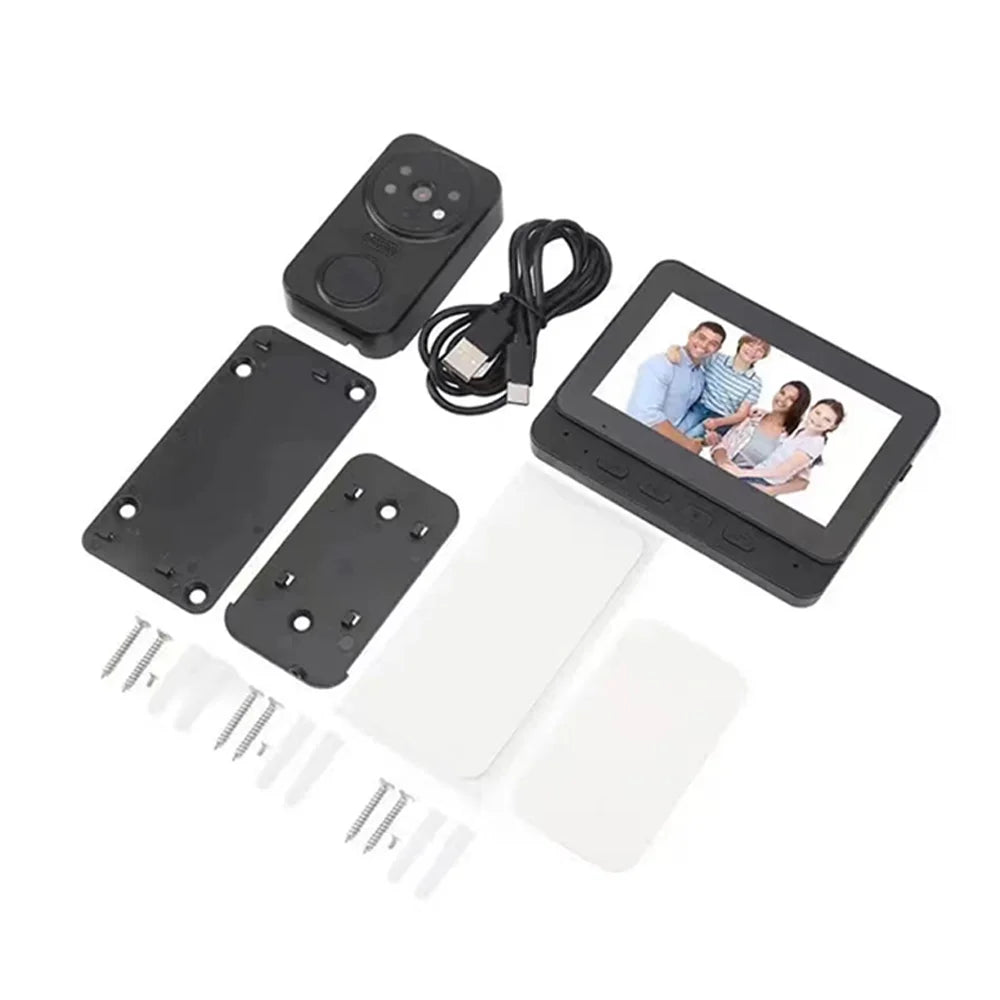 Outdoor Wireless Doorbell With Camera Bundle Video Doorbell Night Vision Smart Intercom Doorbell Security Protection