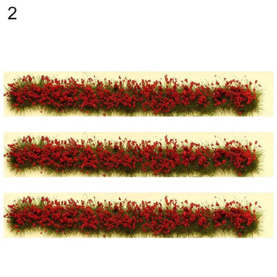 DIY Miniature Garden Decor Durable Static Scenery Model Layout Sand Table Flower Cluster Landscape Wargame Grass Tufts Building