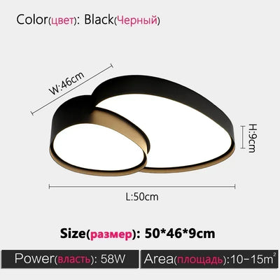 Modern LED Ceiling Lamp Simple Luxury Lighting for Living Room Bedroom Kitchen Cabinets Balcony Home Decor