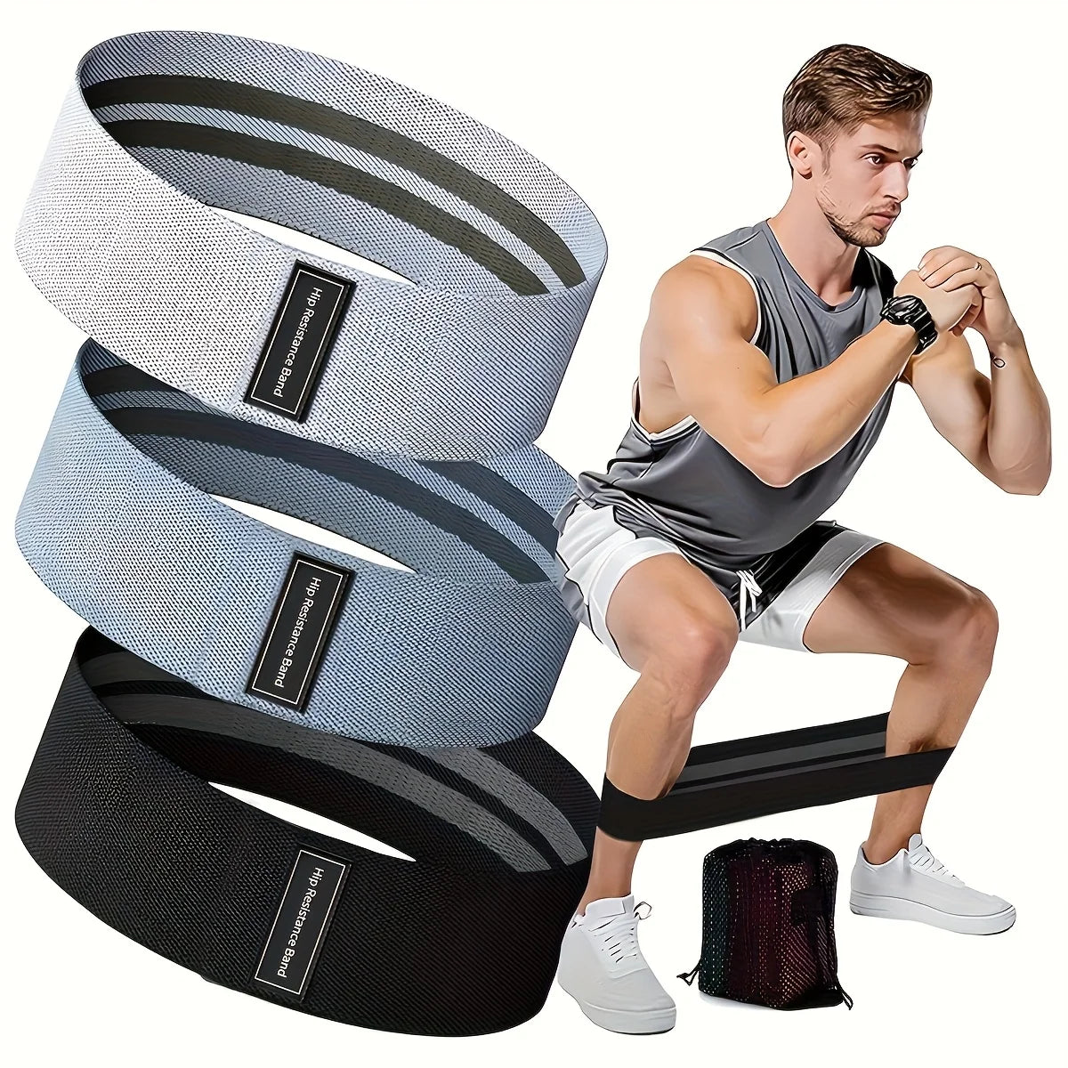 Resistance Bands for Squats Fitness Yoga Pilates Strength Training Elastic Stretch Bands for Legs Butt Fitness Beauty Buttocks