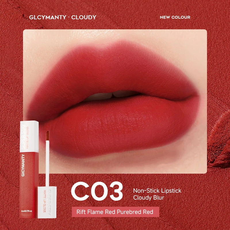 Matte Velour Liquid Lipstick Durable Waterproof Non Smudging Lip Color Women's Lip Glaze Lip Moisturizing Lipstick