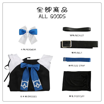 Black girl cosplay dress, small Western-style dress, anime Halloween new women's clothing