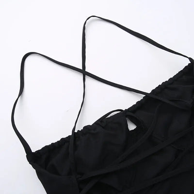 BOOFEENAA Halter Backless Maxi Long Dress Sexy Vacation Outfits White Black Summer Dresses for Women Clothes 2024 C66-CH28