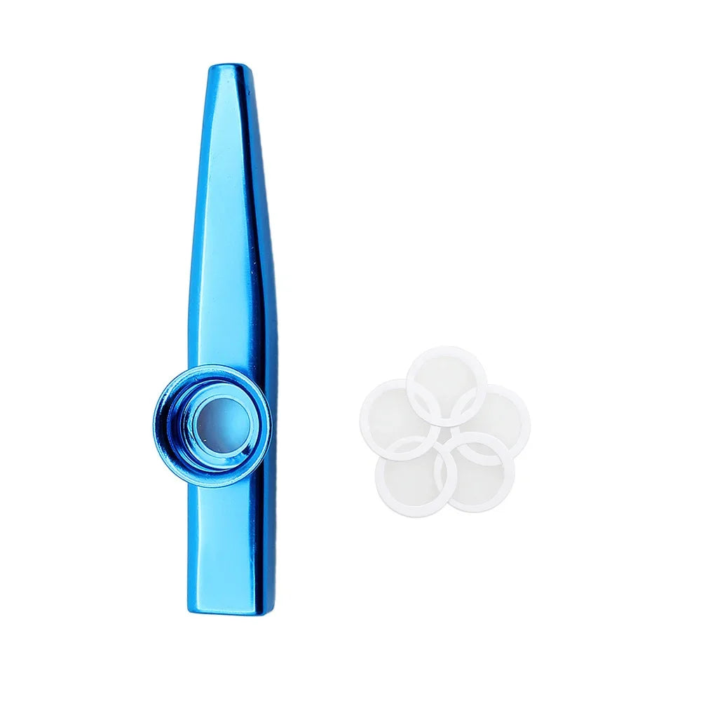 Metal Kazoo Musical Instruments Flutes Diaphragm Mouth Kazoos Musical Instruments Good Companion for Guitar