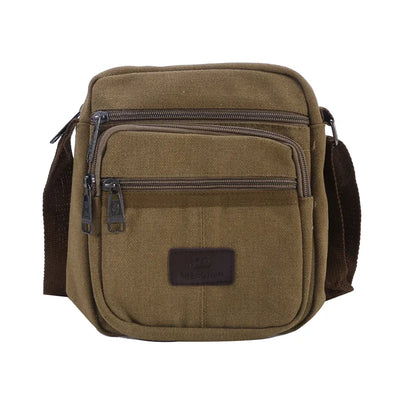 Men's Shoulder Bag Business Leisure Large Capacity Portable Handbag Zipper Multi Layer Waterproof Summer Male's Crossbody Bags