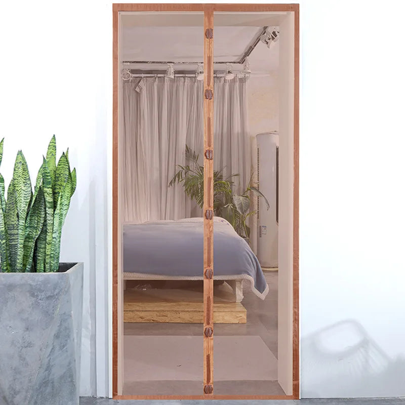 Magnetic Screen Door Curtain Summer Anti-Mosquito Net Fly Insect Partition Automatic Closing Easy Installation Doors Screen Mesh