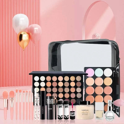 All In One Makeup Kit for Women Full Kit Set Include Eyeshadow Eyebrow Eyeliner Lip gloss Concealer