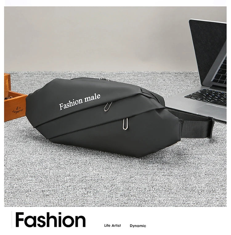 Men’s Fashion Crossbody Casual Bags Unisex Fashion Shoulder Bag Adjustable Strap Durable Daily Use Sling Bag