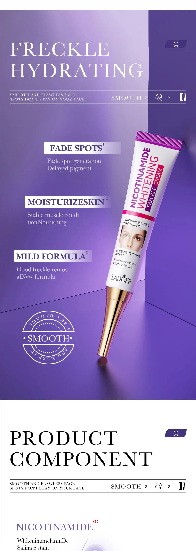 10pcs Freckle Removing Face Cream skincare Firming Moisturizing Facial Creams Brightening Face Cream Beauty Skin Care