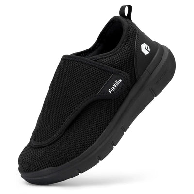 Orthopaedic Extra Wide Elderly Men's Diabetic Shoes for Swollen Feet | Adjustable Foot Pain Relief Walking Shoes