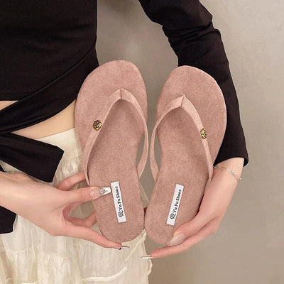 Luxury Designer Woman Flat Slippers Woven with Comfortable Women's Shoes Casual Bottom Slippers 2025 New Summer Women Sandals