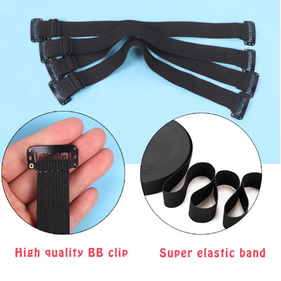 Face Lift Hair Band with Clips Invisible Facelift Stretching Straps Face Line Belt Face Slimming Bands Anti Wrinkles Makeup Tool