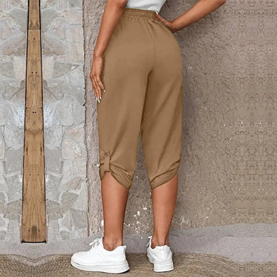 Trousers Ladies Summer New Fashion Comfort Leisure Capri Elastic Pants Women Joggers Sweatpants Basics
