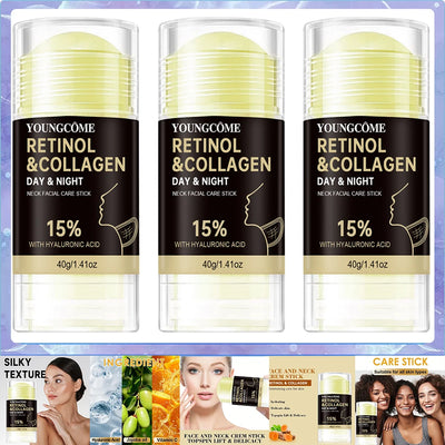 Retinol Face and Neck Treatment Bar Collagen with Firming Elasticity Improve Loose Skin Lotion Moisturizes and brightens skin