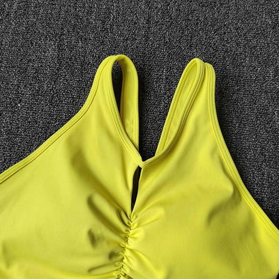 Sports Underwear for Women High-intensity Integrated Cup Shockproof Bra Running Training Suit Fitness Yoga Vest Wear Outside