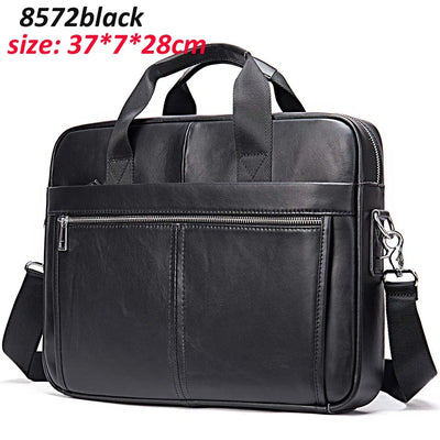 WESTAL Men's Briefcases Men's Bags Genuine Leather Lawyer/Office Bag Laptop Bag Men's Leather Briefcases Bag for Documents