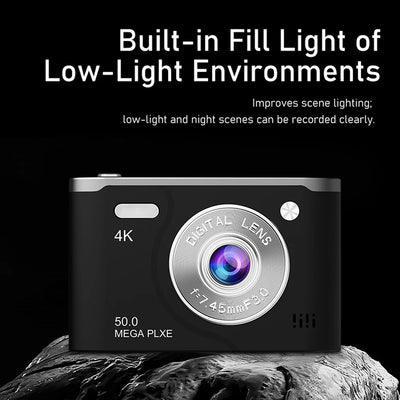 Digital Camera 8x Digital Zoom Portable Compact Camera 2.4inch LCD Photography Camera Photo Video Camera for Travel and Students
