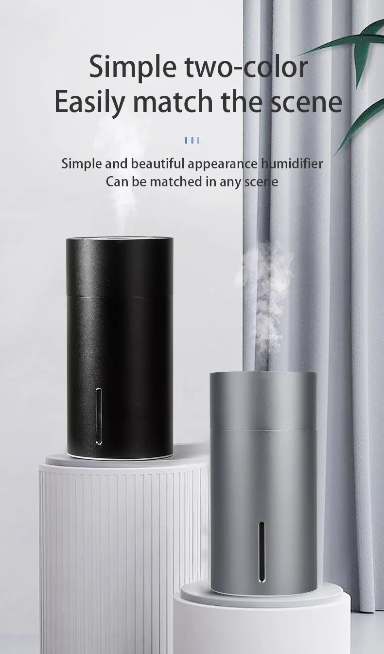 Humidifier Diffuser For Car Small 260ml Air Humidification Led Light Aromatherapy Machine Home Bedroom Big Spray