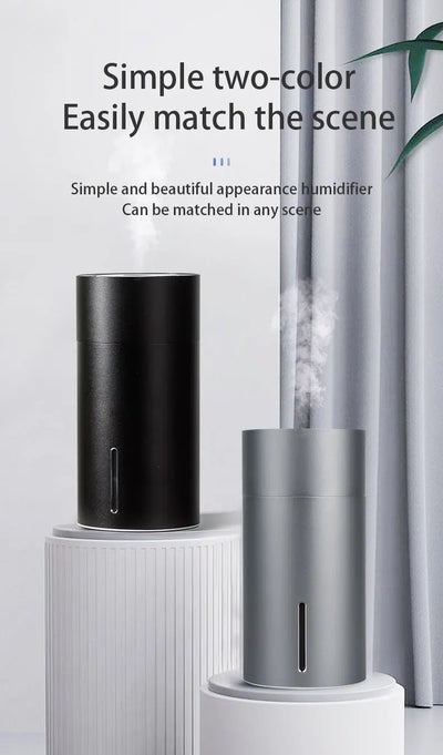 Humidifier Diffuser For Car Small 260ml Air Humidification Led Light Aromatherapy Machine Home Bedroom Big Spray