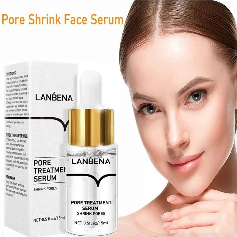 Pore Refining Serum Facial Essence Shrink Pores Moisturizing Anti-aging Oil Control Brighten Skin Tone Tighten Essence Skin Care