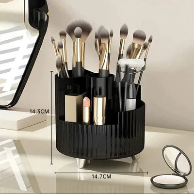 Makeup Organiser Lipsticks Container Vanity 360° Rotating Makeup Brush Holder