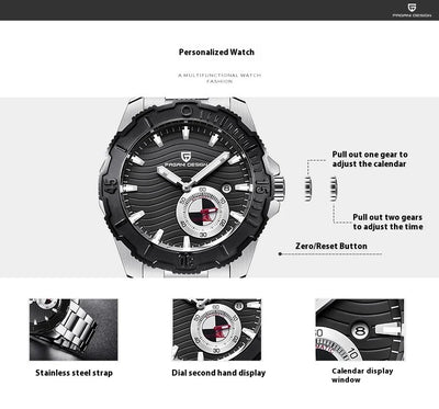 Mechanical watches, sports watches, high-end trendy men's watches, fashionable waterproof men's watches, steel straps