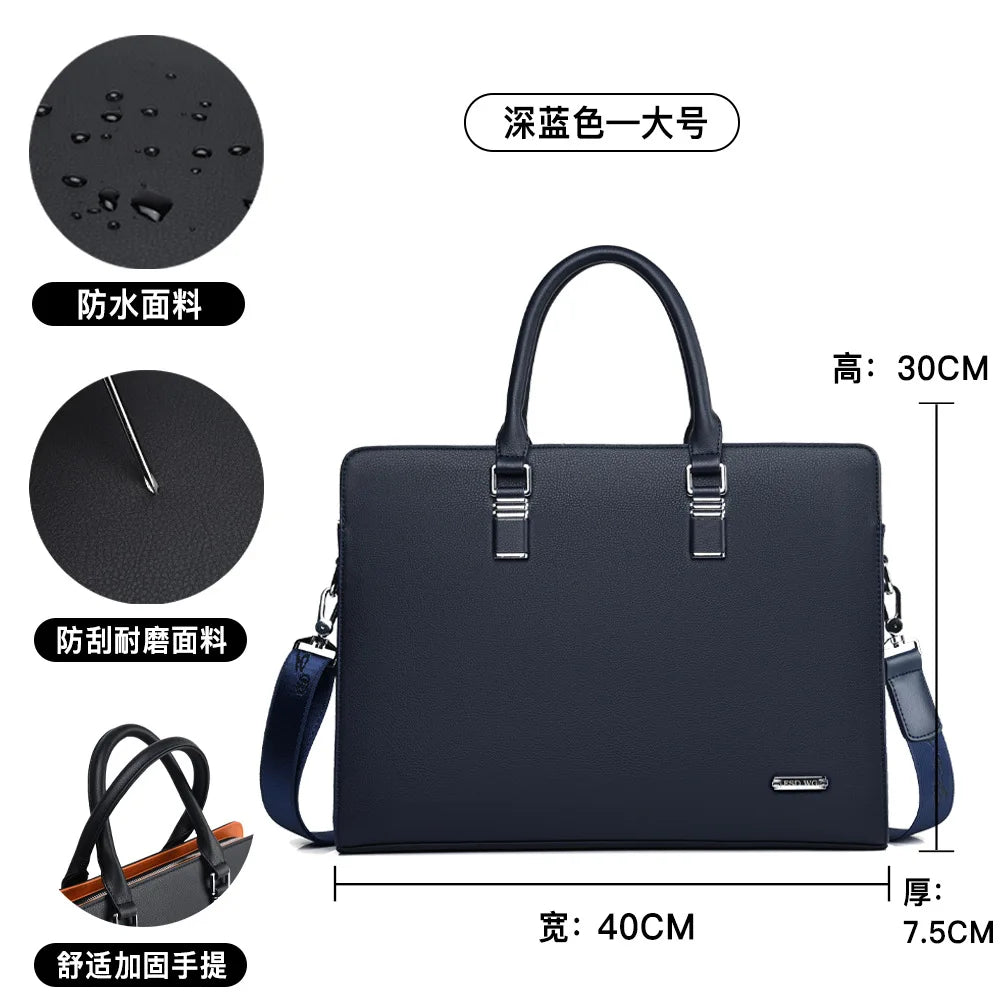 Men Business Briefcase for Husband Shoulder Bag MaLE Laptop Briefcases Bags Large Capacity Men's Handbag Bolso Grande Mujer