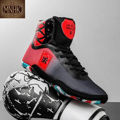 2025 New Wrestling Shoes for Men Non Slip Breathable Boxing Sneakers Wrestling Training Shoes Wear-Resisting Combat Sneakers