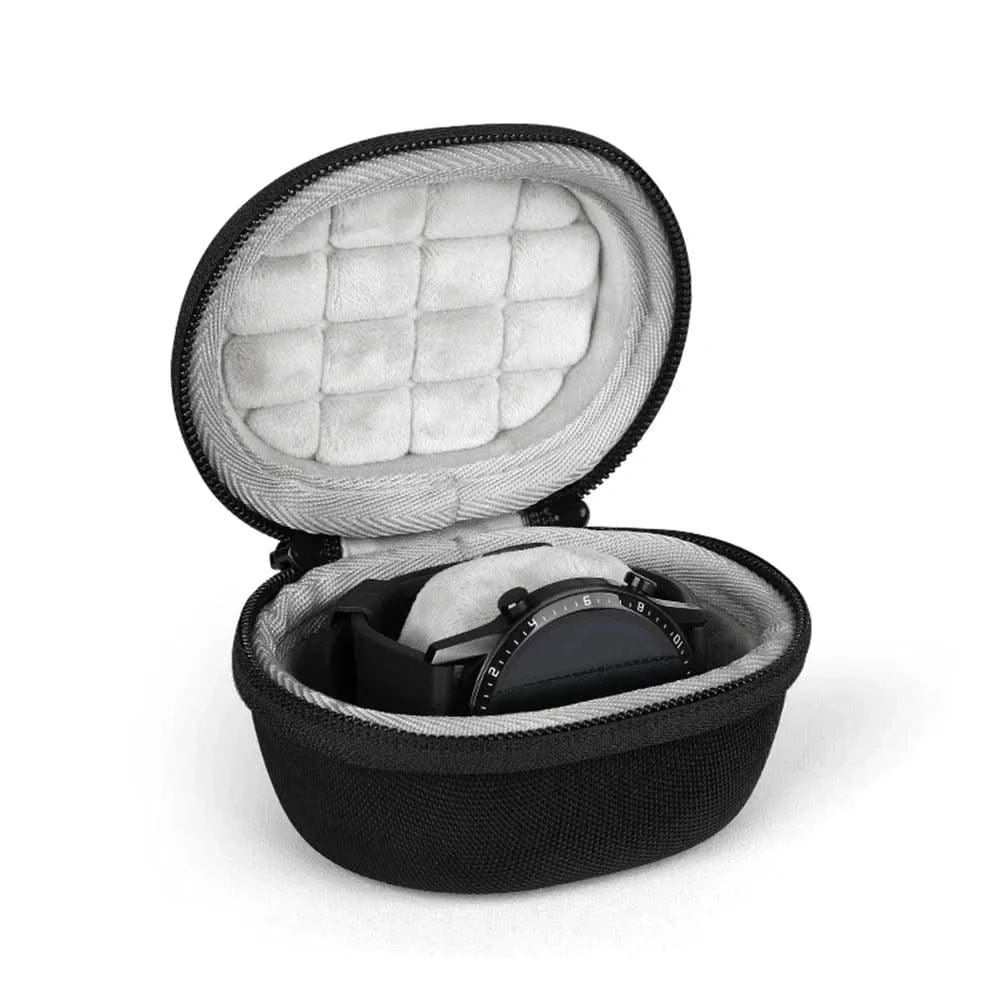 Portable EVA Single Watch Travel Case Watch Storage Organizer Box Watch Holder Waterproof for Smartwatches Zippered Container