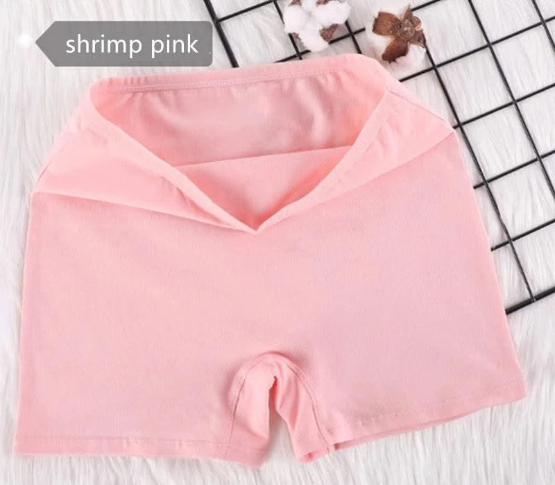 Ladies' Boxer Briefs Women's High Waist Large Size Quarter Underwear Female Cozy Cotton Antibacterial Legging Flat Legged Shorts