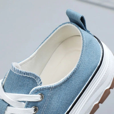 Fashion Designer Women Canvas Shoes Summer New High Platform Sneakers Female Casual Tennis Shoe Increase All-match Zapatos Mujer