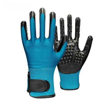 Hair Grooming Glove For Pet Dog  Cat Bathing Silicone Massage Brush Dipping Gumming Rubber Gloves Combgrooming for dogs