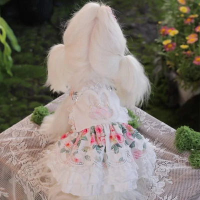 Pet Clothes Dog Skirts Floral Cute Spring And Summer Jumpsuit Small Dog Teddy Bear Clothes Pet Series Essential Clothes For Pet