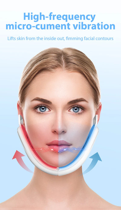 Face Lifting Device Red Light Skin Rejuvenation V Face Massager Double Chin Lift Up with Remote Control Facial Beauty Instrument
